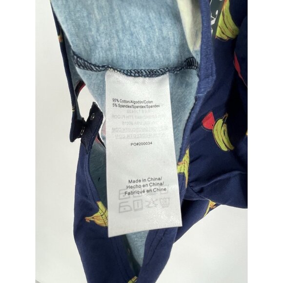 NWT Modcloth Watermelon Banana Halter Bodysuit Top L Navy Blue - Picture 6 of 6